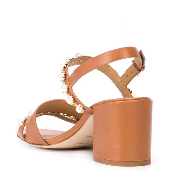 Tory Burch Emmy Pearly Studded Block Heel Sandals - Picture 3 of 8